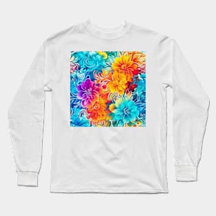 Rainbow flowers Long Sleeve T-Shirt